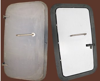 Quick open&close weathertight steel door